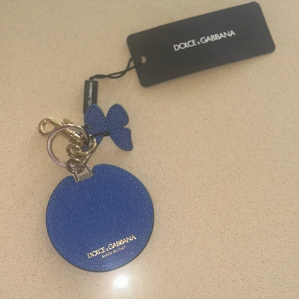 Dolce & Gabbana Blue and Silver Butterfly Key Holder - Picture 3 of 4